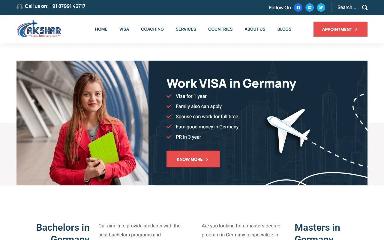 aksharvisaimmigration.com