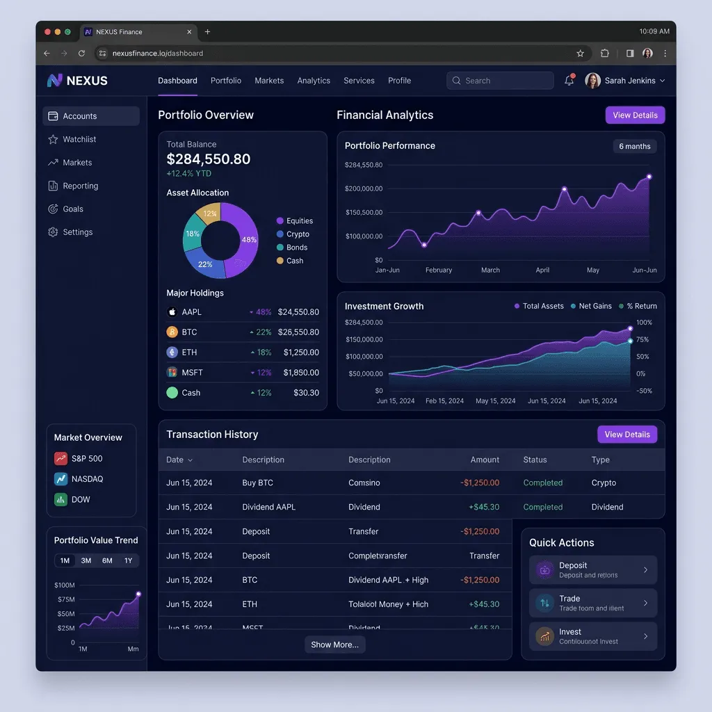 FinTech Dashboard